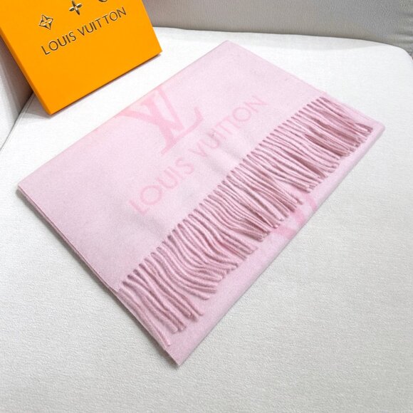 Timeless LV Cream & Blush Reversible Wrap - Picture 1 of 4